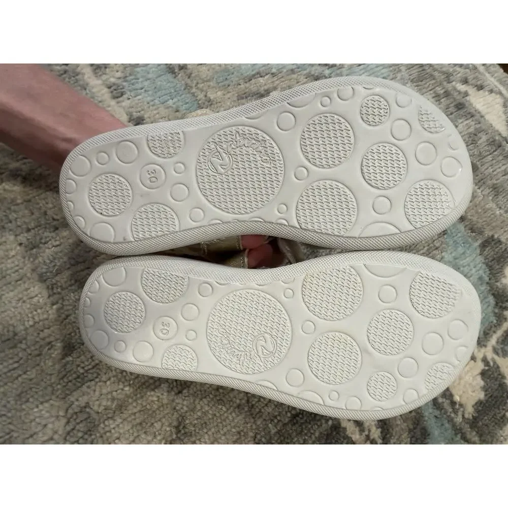 Naturino Kids' Saphia Sandal Gold Girls Sz 30 US Sz 13 NEW $90